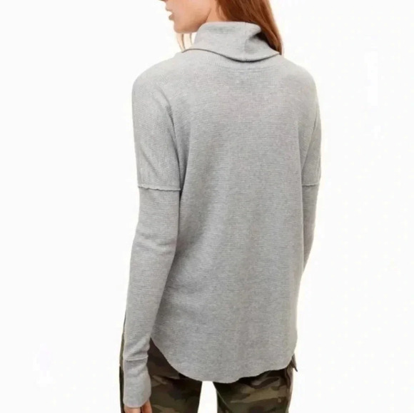 Aritzia TNA thermal long sleeve cowlneck  sweater - Picture 8 of 8